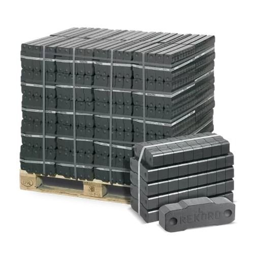 Rekord Braunkohlebriketts - 25kg x 40 Gebinde 1000kg Palette